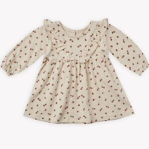 Quincy Mae Longsleeve Ruffle Dress in Petite Floral